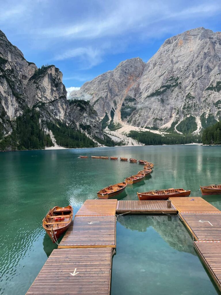 raggiungere il lago di braies
