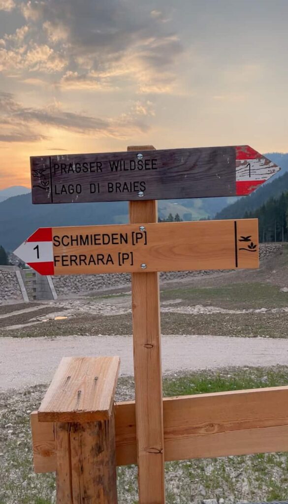 sentiero lago di Braies
