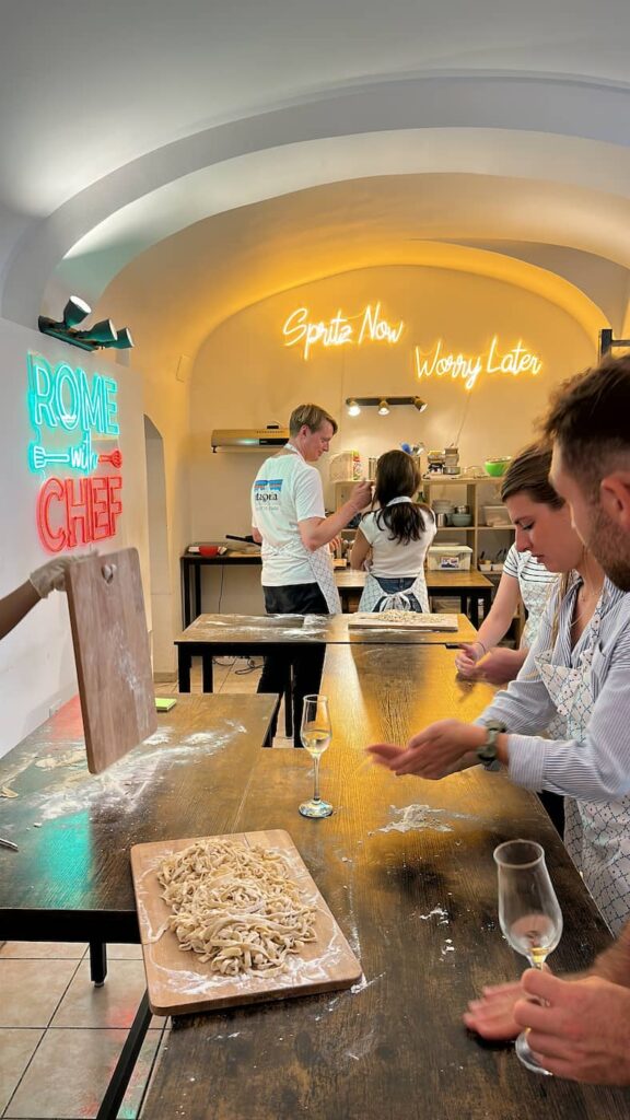 cooking class di carbonara a Roma