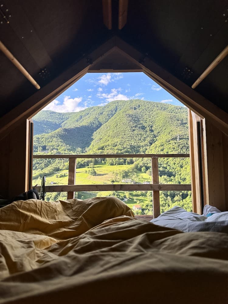 dormire in una casetta in legno in piemonte